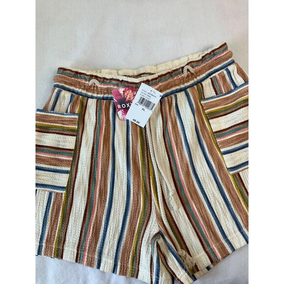 ROXY Sunny Coasy Stripe Shorts Women's size XL NEW 2025 - Picture 4 of 9
